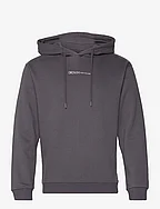 hoody with frontprint - COAL GREY