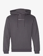 Tom Tailor - hoody with print - džemperiai su gobtuvu - coal grey - 0