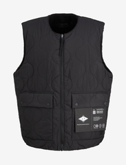 reversible teddy vest - BLACK