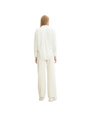 Tom Tailor - blouse poplin - marškiniai ilgomis rankovėmis - whisper white - 4