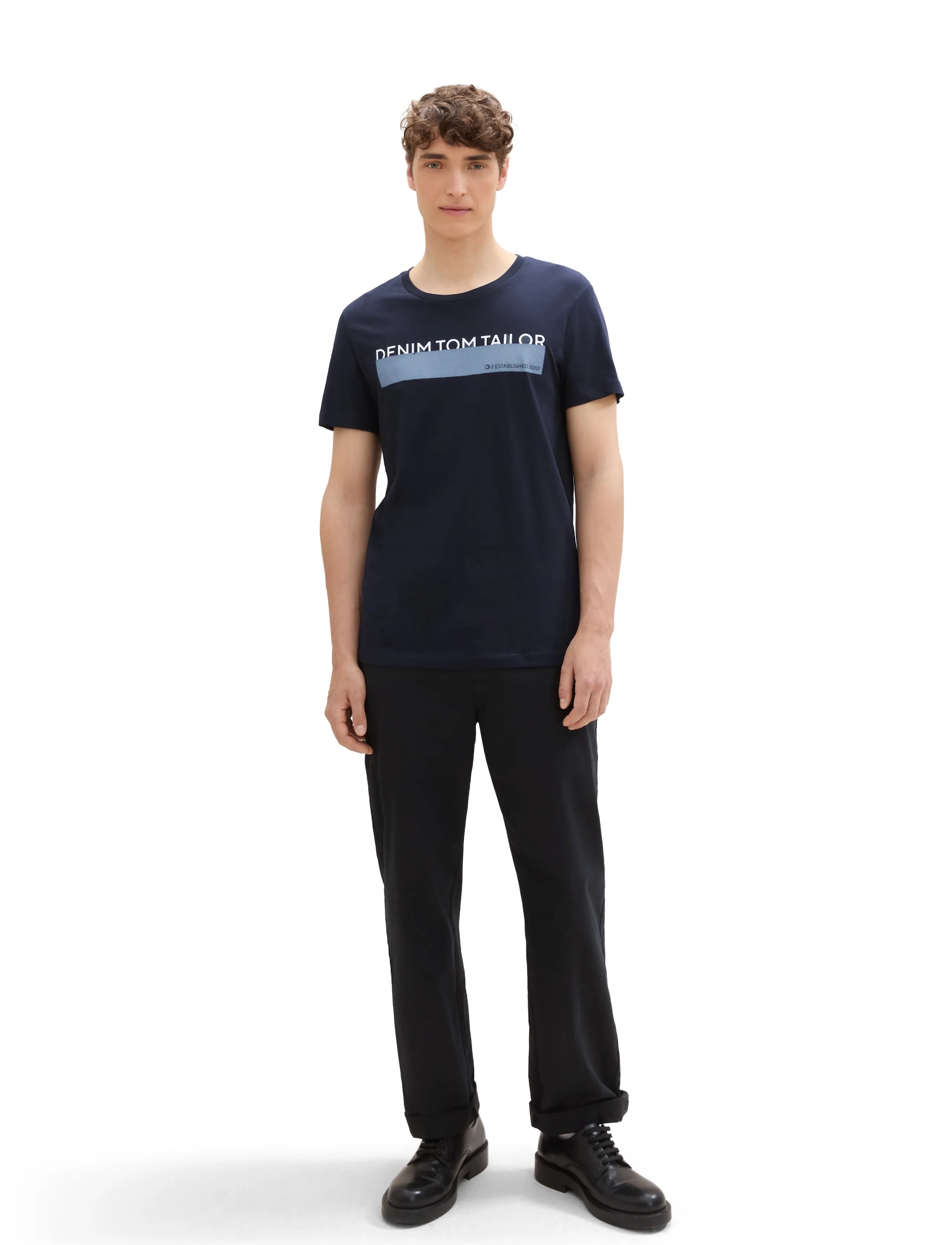 Tom Tailor triplepack t-shirt, packaging - Vis alt - BLACK / black