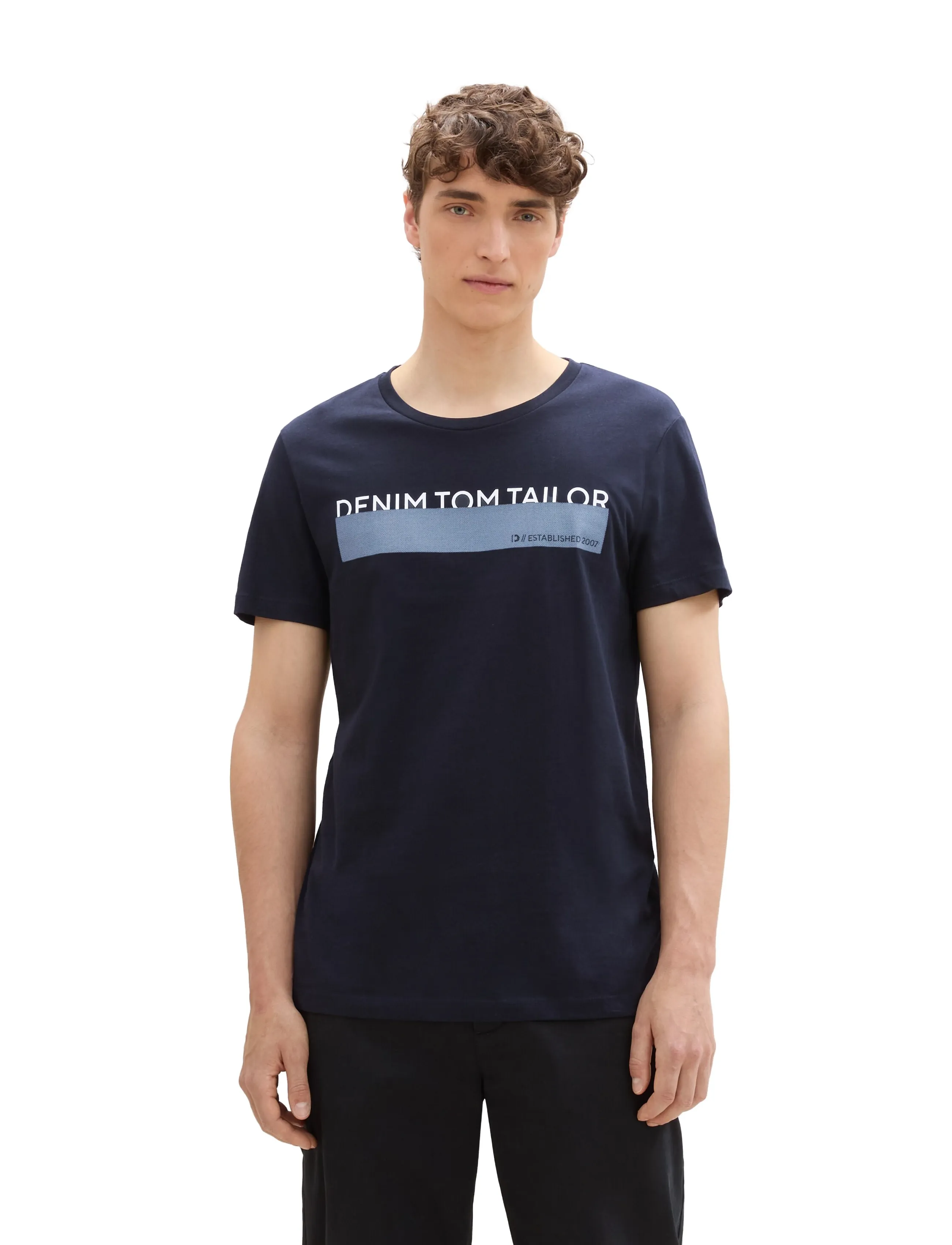 Tom Tailor - triplepack t-shirt, packaging - lühikeste varrukatega t-särgid - black - 3