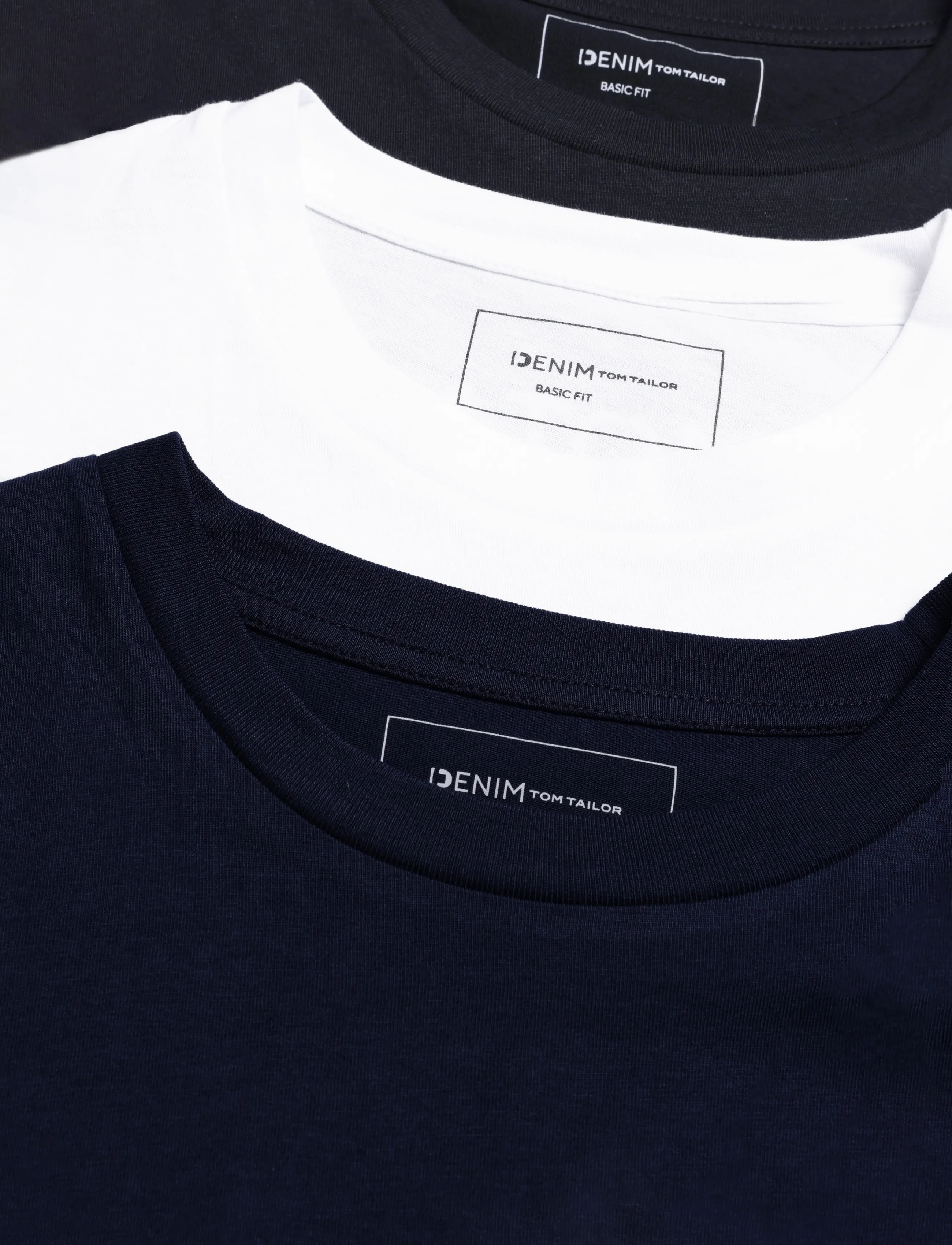 Tom Tailor - triplepack t-shirt, packaging - efterårstøj - black - 5