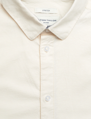 Tom Tailor - fitted stretch oxford shirt - oksfordo marškiniai - vintage beige - 2