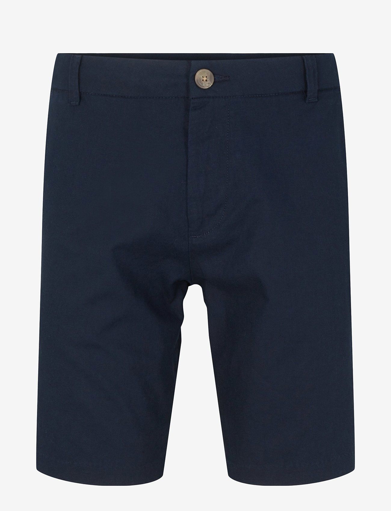Tom Tailor - regular cotton linen shorts - chino-shortsit - sky captain blue - 0