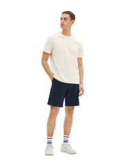 Tom Tailor - regular cotton linen shorts - chino-shortsit - sky captain blue - 1