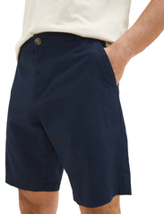 Tom Tailor - regular cotton linen shorts - chino-shortsit - sky captain blue - 7