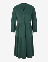 Tom Tailor - dress jersey with volants - pineneedle green - 0