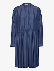 Tom Tailor - dress denim look - trumpos suknelės - clean mid stone blue denim - 0