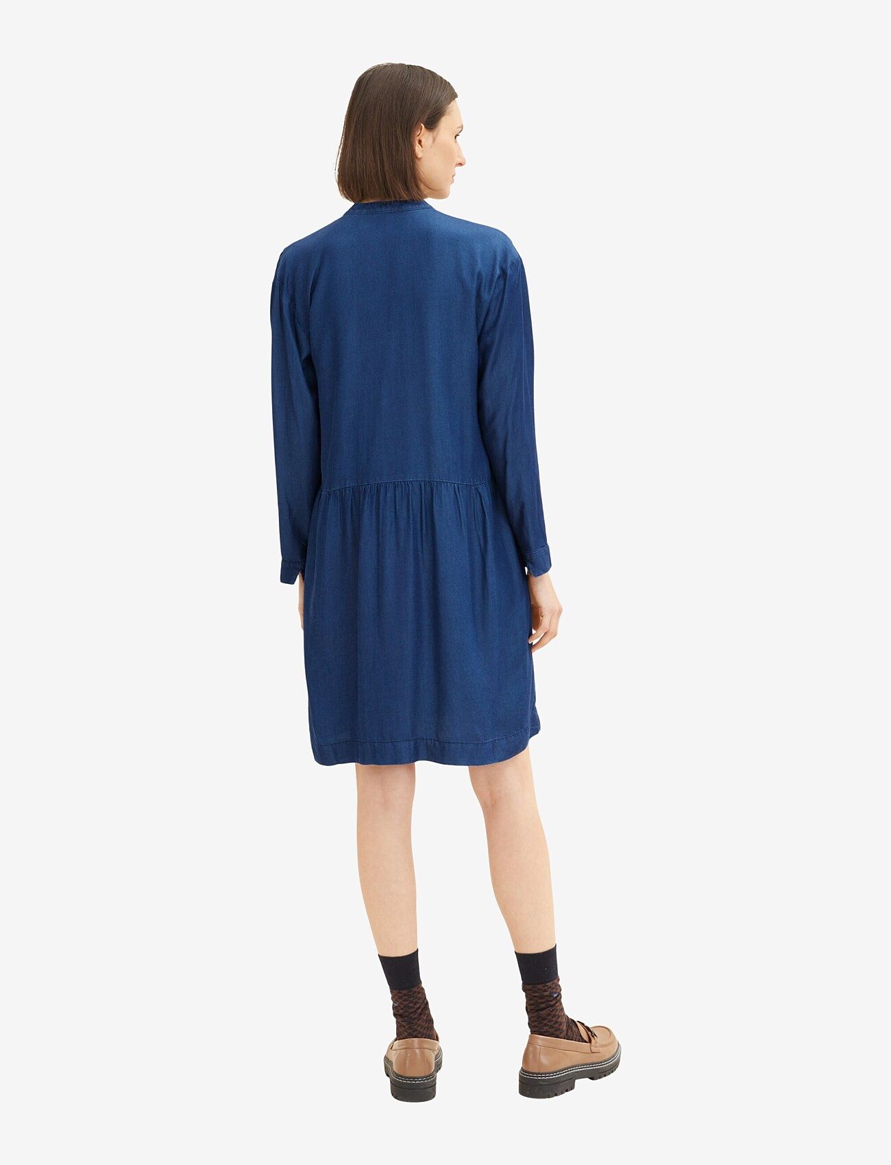 Tom Tailor - dress denim look - korte kjoler - clean mid stone blue denim - 5