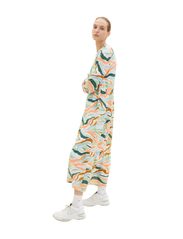 Tom Tailor - maxi dress with volants - colorful wavy design - 1