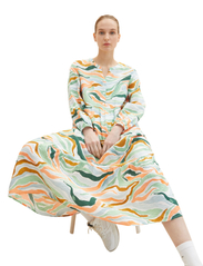 Tom Tailor - maxi dress with volants - sommerkjoler - colorful wavy design - 2