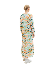 Tom Tailor - maxi dress with volants - sommerkjoler - colorful wavy design - 3