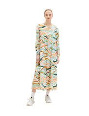 Tom Tailor - maxi dress with volants - colorful wavy design - 4