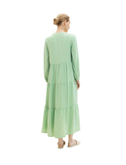 Tom Tailor - maxi dress with volants - kesämekot - okra green - 2