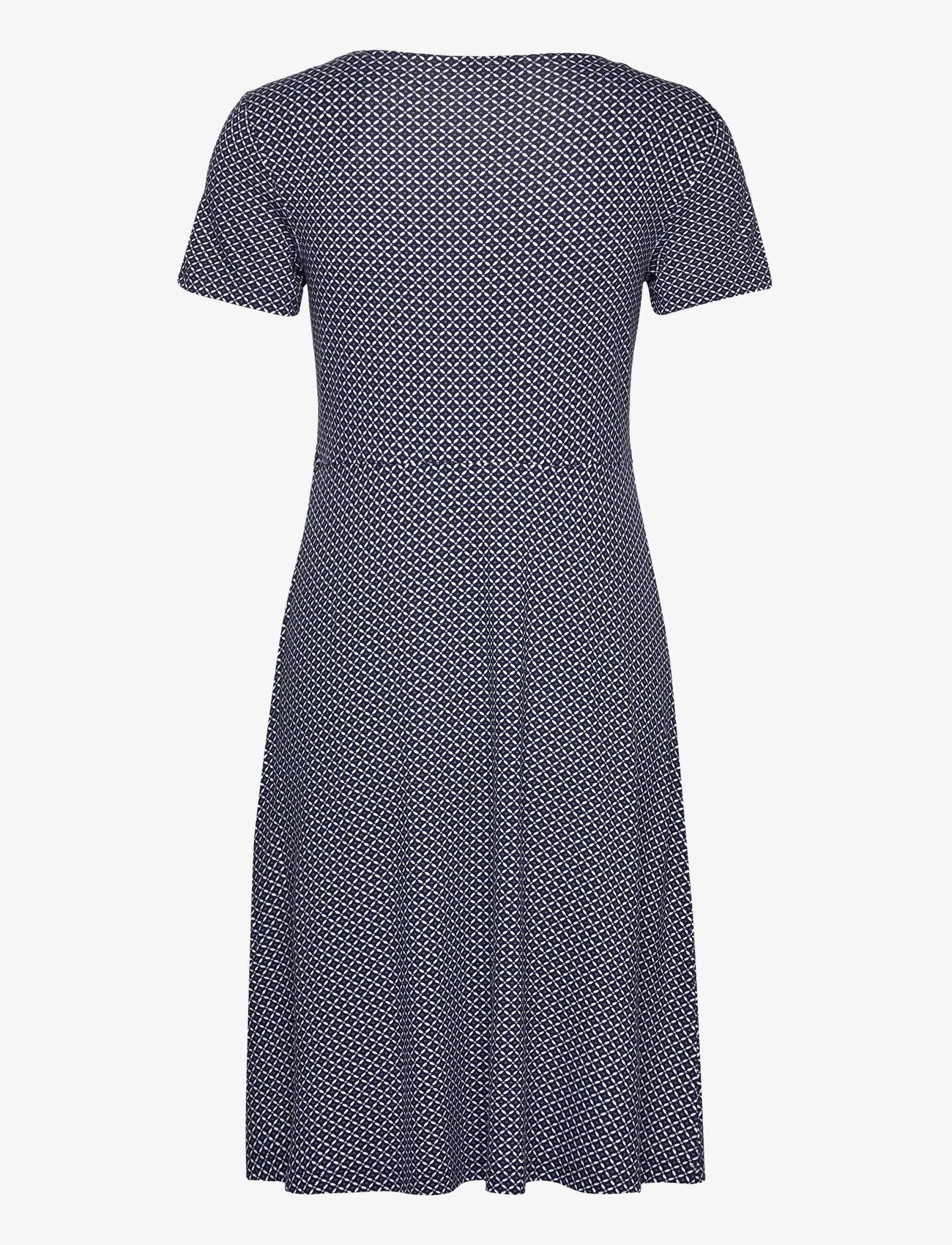 Tom Tailor - dress easy jersey - t-shirt jurken - navy geometrical design - 1