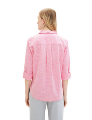 Tom Tailor - blouse with slub structure - long-sleeved shirts - carmine pink - 3