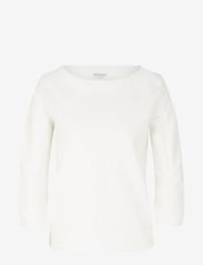 structured sweatshirt - WHISPER WHITE