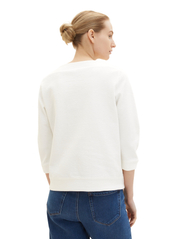 Tom Tailor - structured sweatshirt - naisten - whisper white - 3