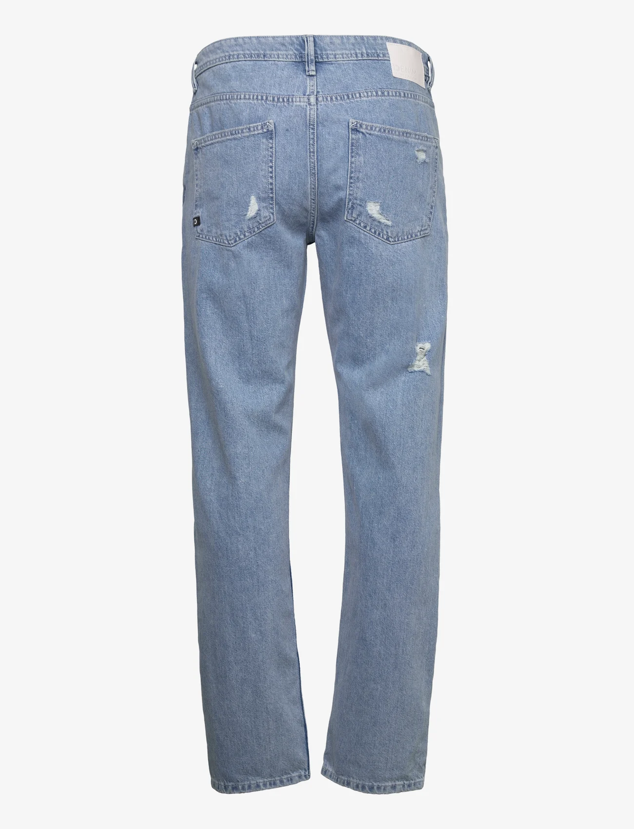 Tom Tailor - DENIM TOM TAILOR 90s straight - regular jeans - destroyed bleached blue denim - 1