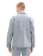 Tom Tailor - denim overshirt - vyrams - used bleached blue denim - 3