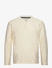 Tom Tailor - structured longsleeve serafino - basic t-shirts - vintage beige - 0