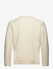 Tom Tailor - structured longsleeve serafino - basis-t-skjorter - vintage beige - 1