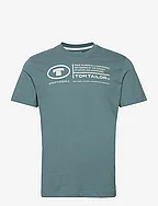 printed crewneck t-shirt - DEEP BLUISH GREEN