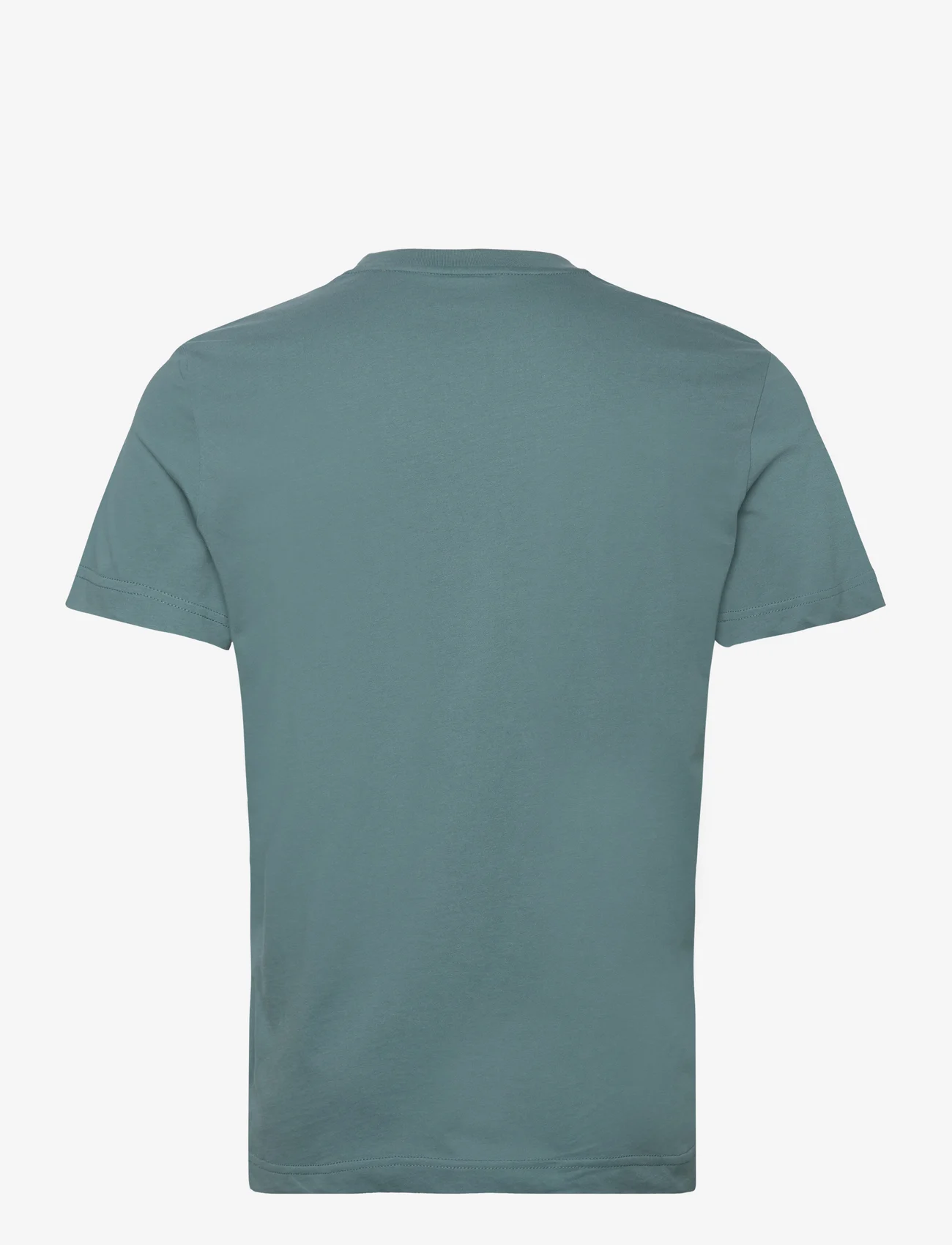 Tom Tailor - printed crewneck t-shirt - laveste priser - deep bluish green - 1