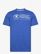 printed crewneck t-shirt - SURE BLUE
