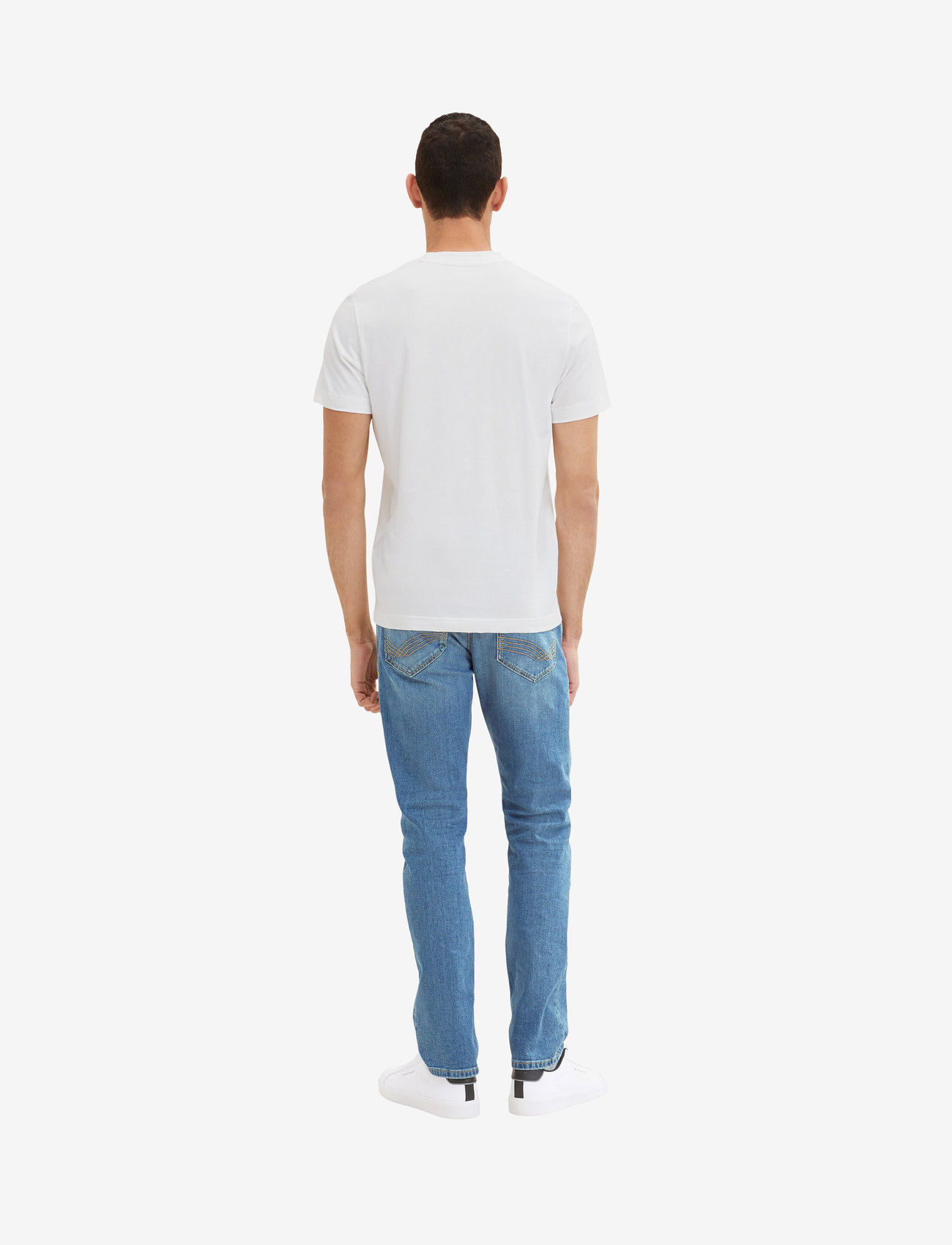 Tom Tailor - printed crewneck t-shirt - höstkläder - white - 5