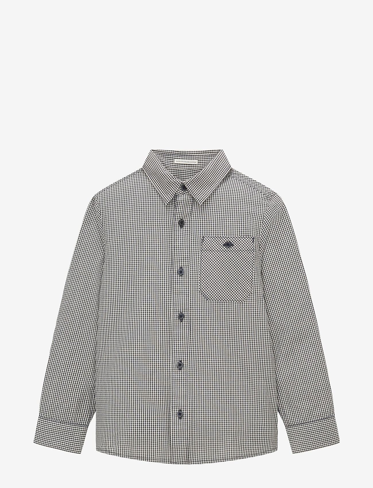 Tom Tailor - checked shirt with pocket - langærmede skjorter - navy mini vichy - 0