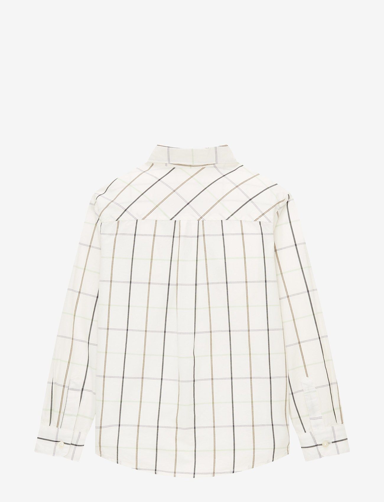 Tom Tailor - check pattern shirt with pocket - off white colorful check - 1