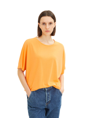 Tom Tailor - T-shirt fluent batwing - t-shirts - bright mango orange - 1
