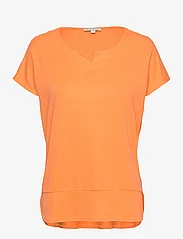 Tom Tailor - T-shirt fabric mix - t-shirts - bright mango orange - 0
