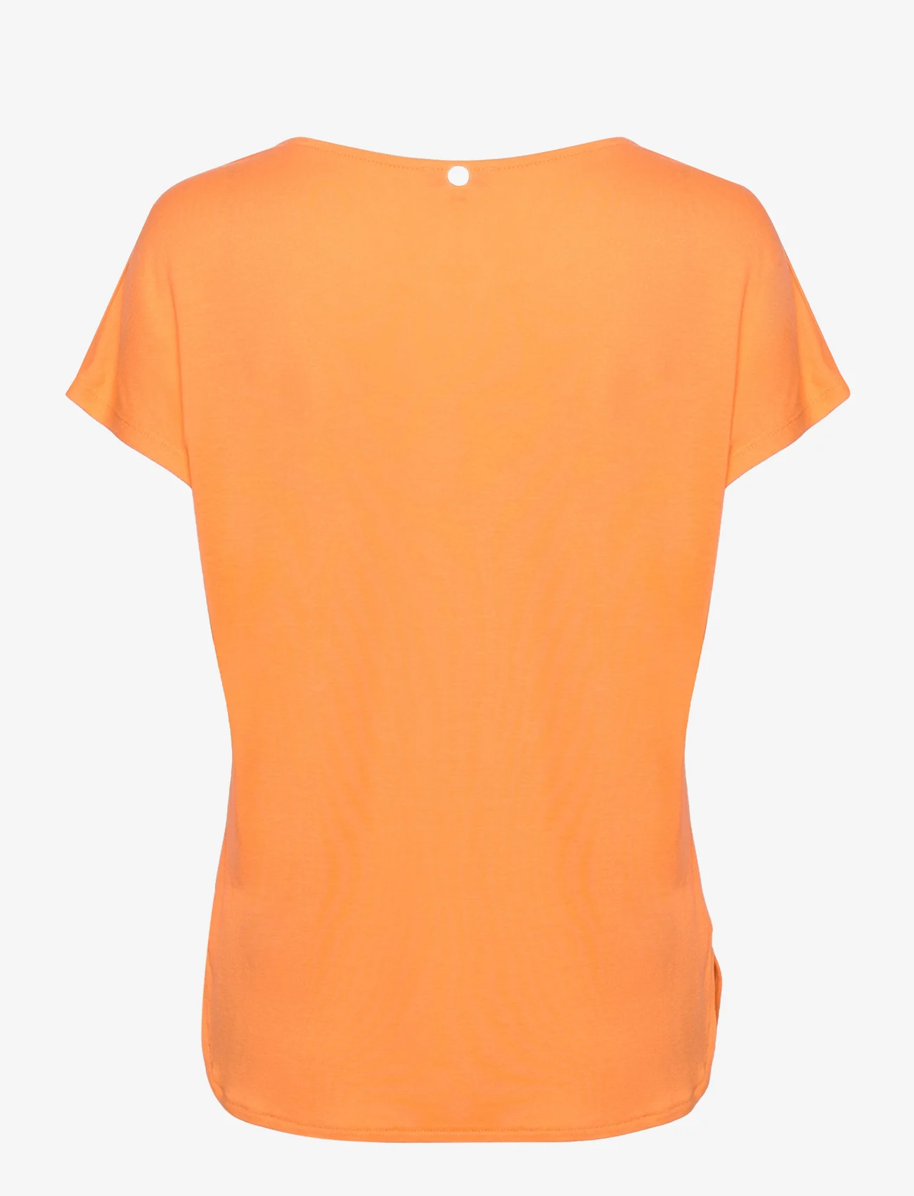 Tom Tailor - T-shirt fabric mix - alhaisimmat hinnat - bright mango orange - 1