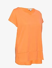 Tom Tailor - T-shirt fabric mix - laveste priser - bright mango orange - 2