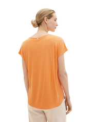 Tom Tailor - T-shirt fabric mix - die niedrigsten preise - bright mango orange - 6