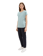 Tom Tailor - T-shirt fabric mix - laagste prijzen - dusty mint blue - 2
