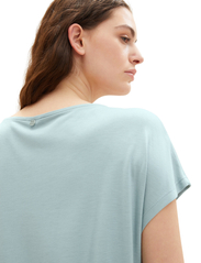 Tom Tailor - T-shirt fabric mix - laagste prijzen - dusty mint blue - 5
