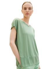 Tom Tailor - T-shirt fabric mix - lägsta priserna - okra green - 1