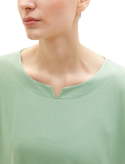 Tom Tailor - T-shirt fabric mix - laveste priser - okra green - 5