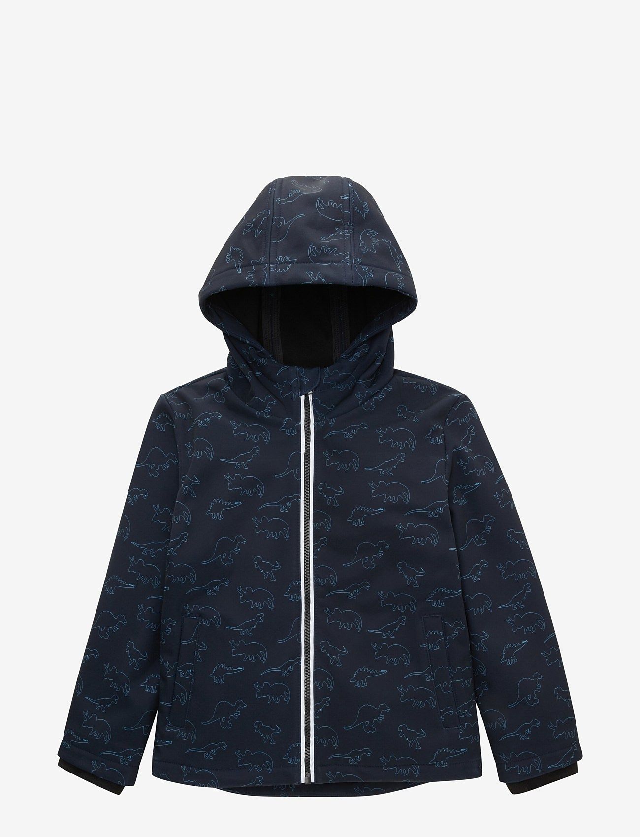 Tom Tailor - softshell jacket - softshell jackets - navy blue outlined dino aop - 0