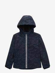 softshell jacket - NAVY BLUE OUTLINED DINO AOP