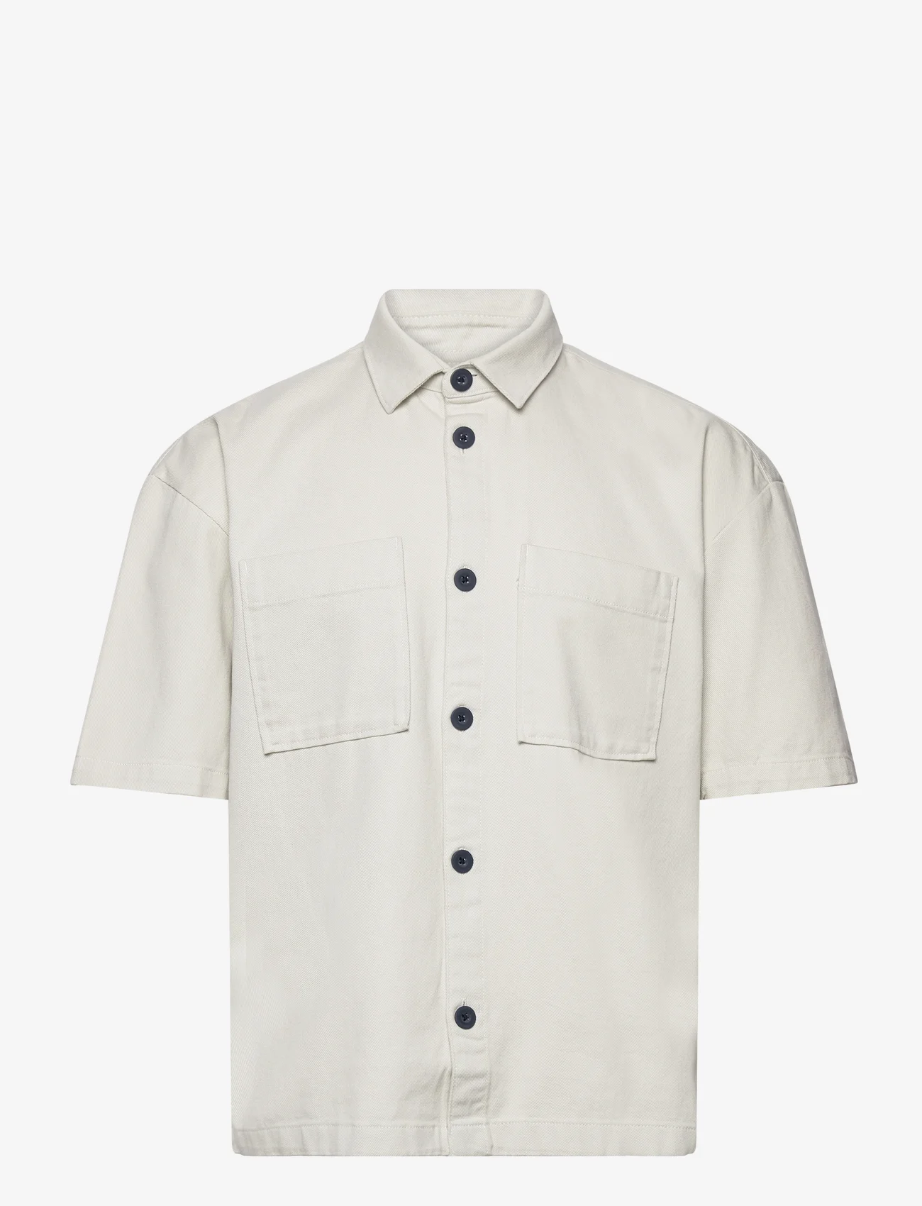 Tom Tailor - boxy twill shirt - basic skjorter - white sand - 0