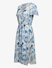 Tom Tailor - printed dress with belt - omlottklänning - blue shapes design - 2