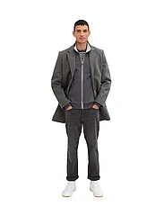 Tom Tailor - cutline sweat jacket - laveste priser - dark grey melange - 3