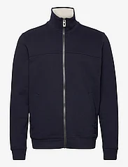 Tom Tailor - cutline sweat jacket - laveste priser - knitted navy - 0