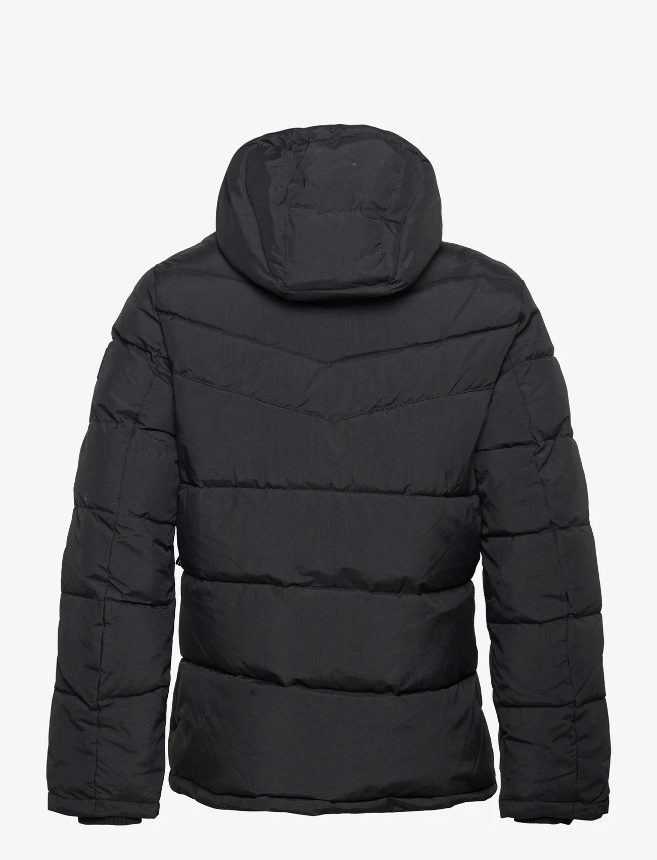 Tom Tailor - puffer jacket with hood - Žieminės striukės - black - 1