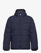 puffer jacket with hood - SKY CAPTAIN BLUE